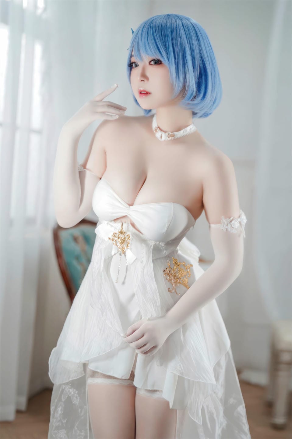 半半子 - 碧蓝航线 恰巴耶夫 白骑兵的旋律 礼服 [64P2V-306M] 1 (52).jpg